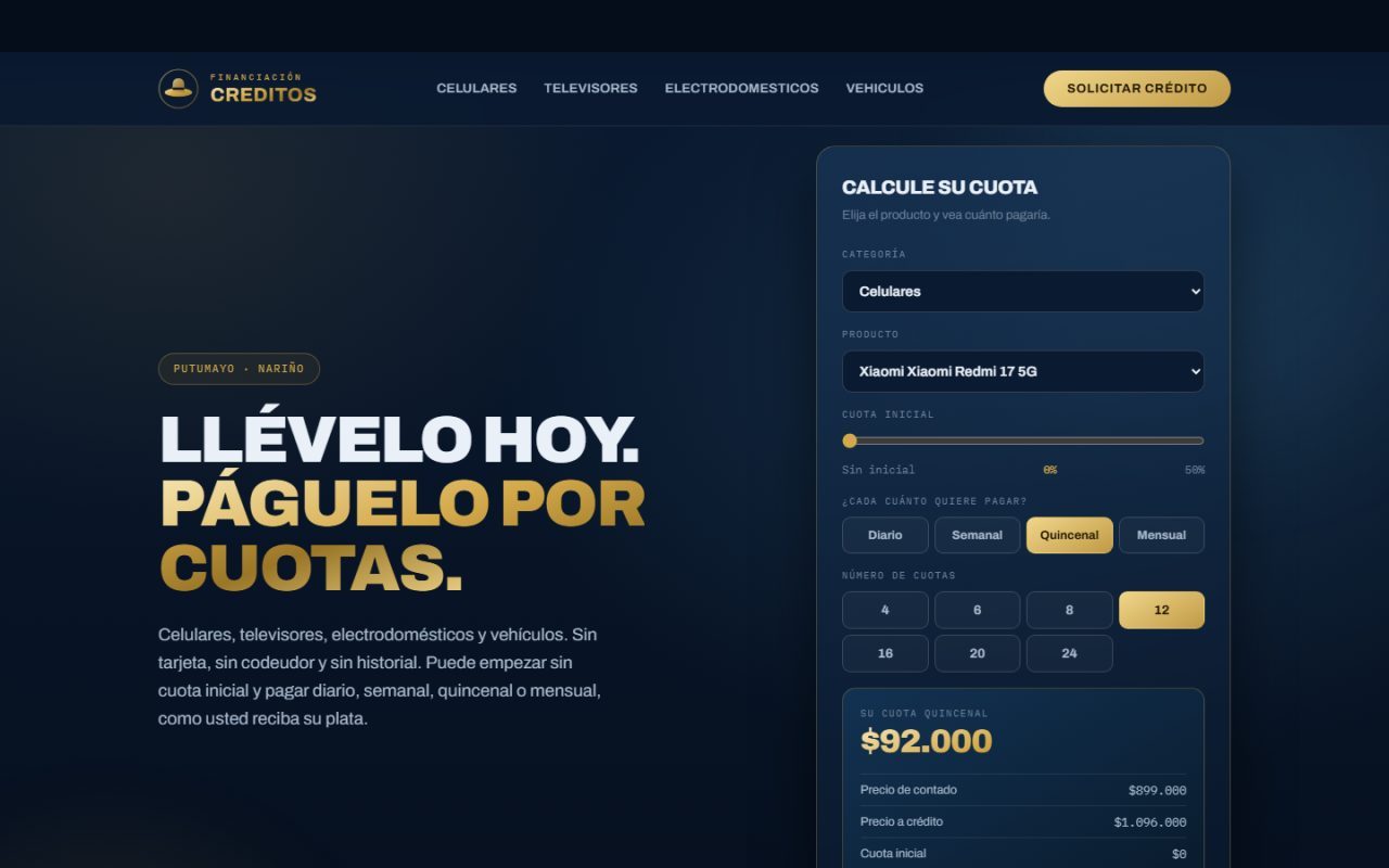 Créditos — Ventas a cuotas